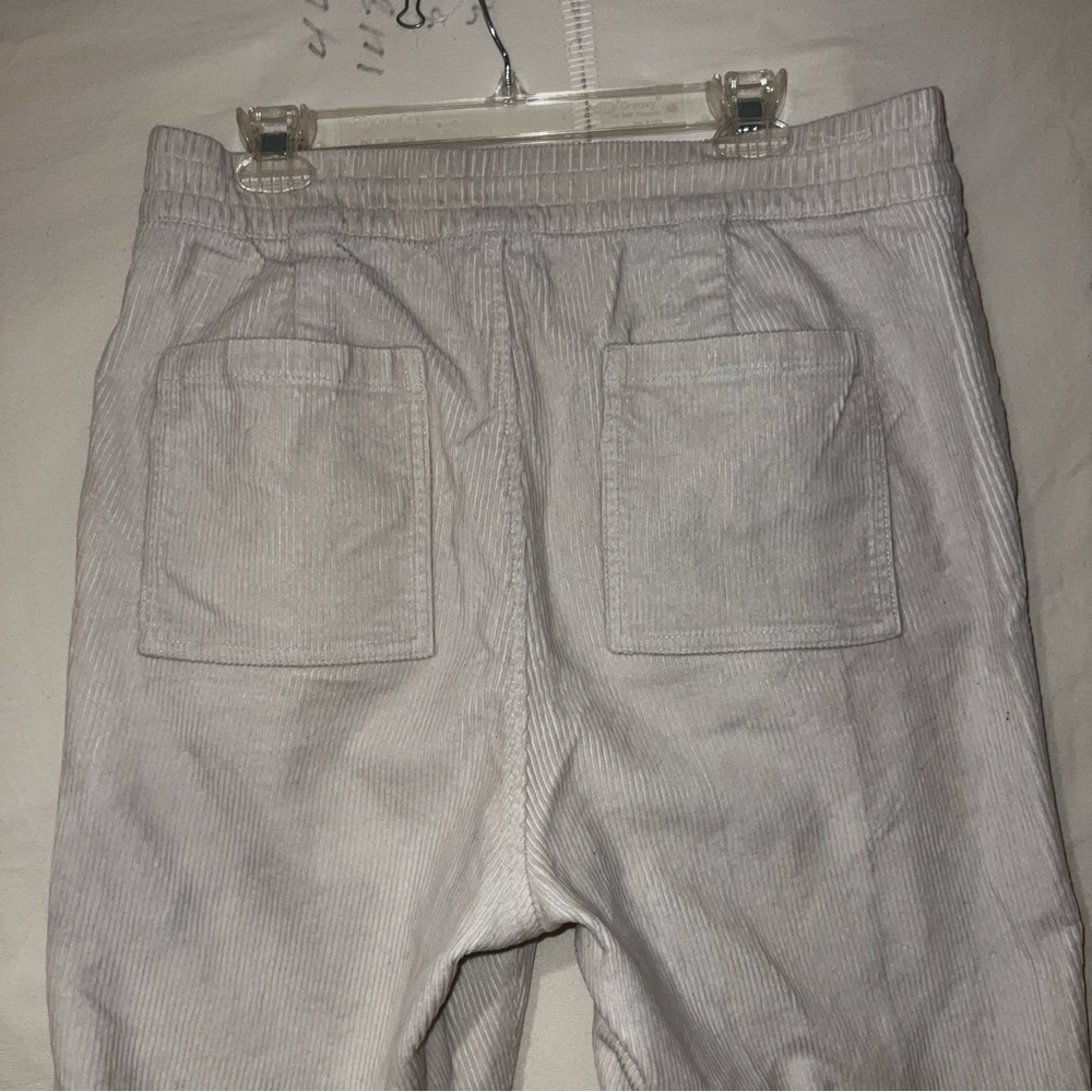 Gap White Corduroy Wide Leg Pants (L)
